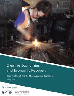 Creative Economies and Economic Recovery - Case Studies of Arts-Led Recovery and Resilience - National ...