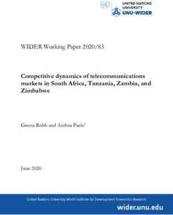 Competitive dynamics of telecommunications markets in South Africa, Tanzania, Zambia, and Zimbabwe - WIDER Working Paper 2020/83 - unu-wider