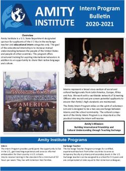 Intern Program Bulletin 2020-2021 - Relint UVa
