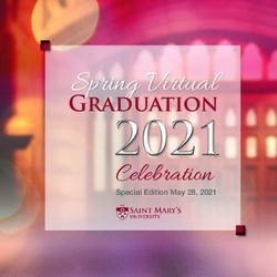 Spring Virtual Graduation - Celebration - Saint Mary's University