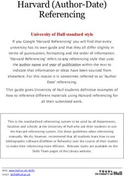 Harvard (Author-Date) Referencing - University of Hull standard style - Barnsley College