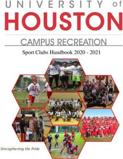Sport Clubs Handbook 2020 2021 - Strengthening the Pride - University of Houston