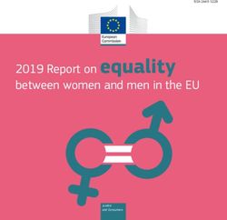 2019 Report on equality - between women and men in the EU