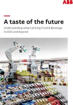 A taste of the future - Understanding what's driving Food & Beverage in 2020 and beyond