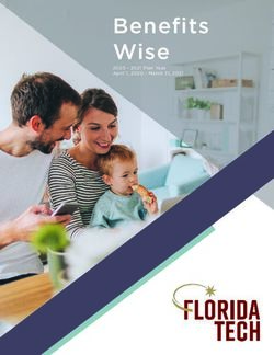 Benefits Wise 2020 - 2021 Plan Year April 1, 2020 - March 31, 2021 - Florida Institute of Technology