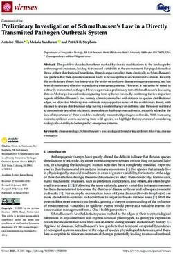 Preliminary Investigation of Schmalhausen's Law in a Directly Transmitted Pathogen Outbreak System