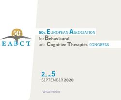 2- 5 SEPTEMBER 2020 - 50th EUROPEAN ASSOCIATION - EABCT Athens 2020