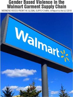 Gender Based Violence in the Walmart Garment Supply Chain - WORKERS VOICES FROM THE GLOBAL SUPPLY CHAIN : A Report to the ILO 2018