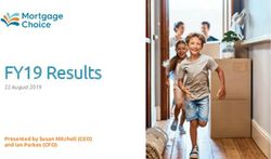 FY19 Results Presented by Susan Mitchell (CEO) and Ian Parkes (CFO) - 22 August 2019 - Mortgage Choice