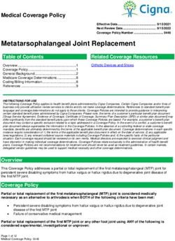 Metatarsophalangeal Joint Replacement - Medical Coverage Policy - Cigna