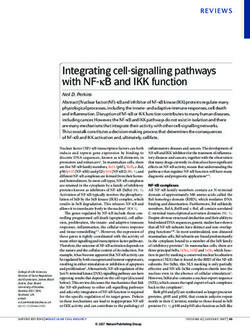 Integrating cell-signalling pathways with NF- κB and IKK function