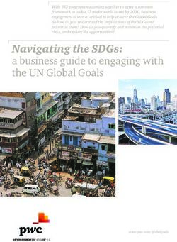 NAVIGATING THE SDGS: A BUSINESS GUIDE TO ENGAGING WITH THE UN GLOBAL GOALS - PWC