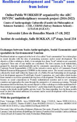 Neoliberal development and "locals" seen from below - CAC ...