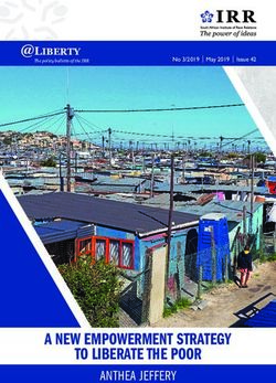 A NEW EMPOWERMENT STRATEGY TO LIBERATE THE POOR - ANTHEA JEFFERY - @LIBERTY - Institute of Race ...