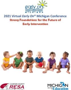 Strong Foundations for the Future of Early Intervention - 2021 Virtual Early On Michigan Conference - Clinton County ...