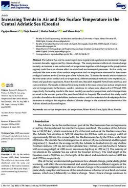 Increasing Trends in Air and Sea Surface Temperature in the Central Adriatic Sea (Croatia) - MDPI