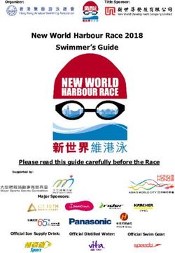 New World Harbour Race 2018 Swimmer's Guide - Please read this guide carefully before the Race