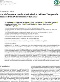 Anti-Inflammatory and Antimicrobial Activities of Compounds Isolated from Distichochlamys benenica - Hindawi.com