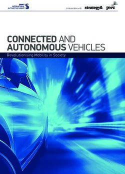 CONNECTED AND AUTONOMOUS VEHICLES - Revolutionising Mobility in Society - SMMT