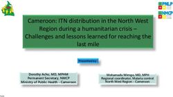Cameroon: ITN distribution in the North West