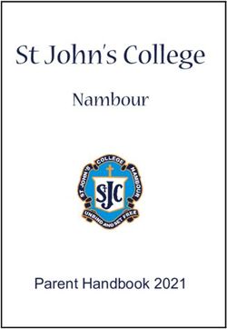 St John's College Nambour - Parent Handbook 2021 - St John's College