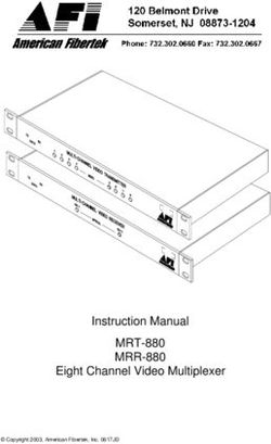 MRT-880 MRR-880 Instruction Manual Eight Channel Video Multiplexer