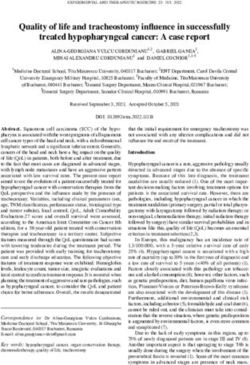 Quality of life and tracheostomy influence in successfully treated hypopharyngeal cancer: A case report