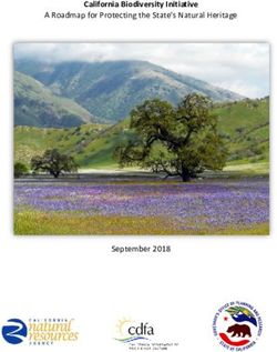 California Biodiversity Initiative - A Roadmap for Protecting the State's Natural Heritage - September 2018 - Office of Planning and Research
