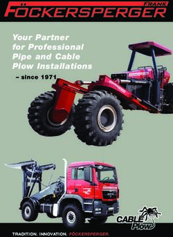 Your Partner for Professional Pipe and Cable Plow Installations-since 1971 - TRADITION. INNOVATION. F&Ouml;CKERSPERGER.