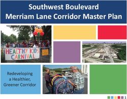 Southwest Boulevard Merriam Lane Corridor Master Plan - Redeveloping a Healthier, Greener Corridor
