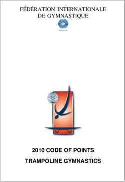 2010 CODE OF POINTS TRAMPOLINE GYMNASTICS - FÉDÉRATION INTERNATIONALE DE GYMNASTIQUE