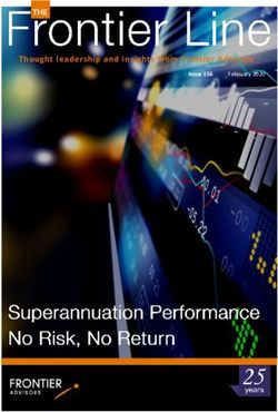 THE Thought leadership and insights from Frontier Advisors - Issue 156