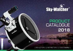 Sky-Watcher Product 2018 Catalogue