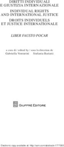 DIRITTI INDIVIDUALI E GIUSTIZIA INTERNAZIONALE INDIVIDUAL RIGHTS AND INTERNATIONAL JUSTICE DROITS INDIVIDUELS ET JUSTICE INTERNATIONALE