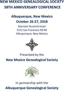 NEW MEXICO GENEALOGICAL SOCIETY 58TH ANNIVERSARY CONFERENCE