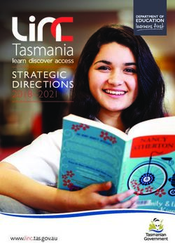 STRATEGIC DIRECTIONS 2018-2021 - www.linc.tas.gov.au - Libraries Tasmania