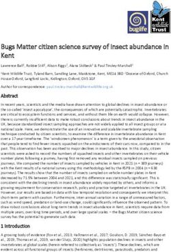 Bugs Matter citizen science survey of insect abundance in Kent