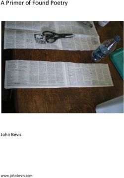 A Primer of Found Poetry - John Bevis www.johnbevis.com