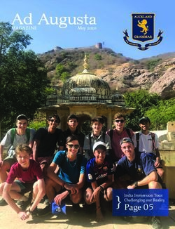 MAGAZINE May 2020 - Auckland Grammar School Online Community