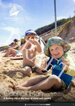 Council Plan 2021-2025 - A thriving city at the heart of coast and country - yoursay warrnambool