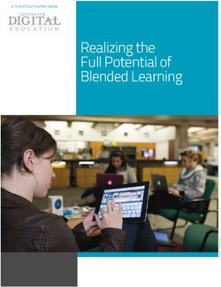Realizing the Full Potential of Blended Learning - A STRATEGY PAPER FROM