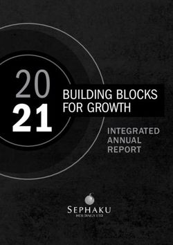 21 20 BUILDING BLOCKS FOR GROWTH - The Vault