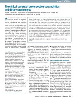 The clinical content of preconception care: nutrition and dietary supplements