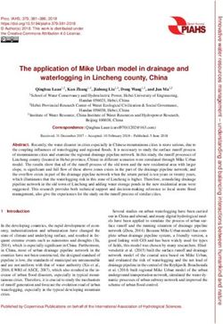 The application of Mike Urban model in drainage and waterlogging in Lincheng county, China - PIAHS