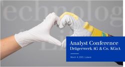 ANALYST CONFERENCE DRÄGERWERK AG & CO. KGAA - MARCH 4, 2021, LÜBECK - DRAEGER