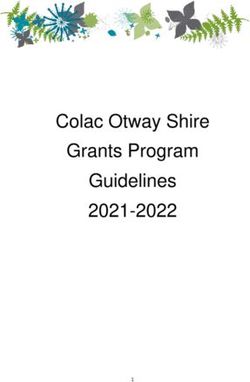 Colac Otway Shire Grants Program Guidelines 2021-2022