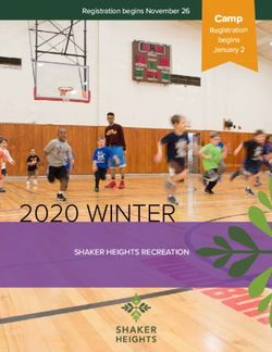 2020 WINTER - Camp Registration begins January 2 - City of Shaker Heights