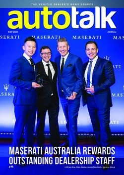 Maserati Australia rewards outstanding dealership staff - L-R: Leo Kao, Glen Sealey, James Staniforth, Adriano Giorgi