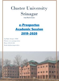 Cluster University Srinagar - e-Prospectus Academic Session 2019-2020 Gogi Bagh Campus