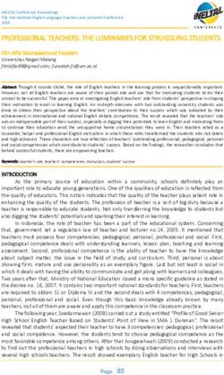 PROFESSIONAL TEACHERS: THE LUMINARIES FOR STRUGGLING STUDENTS - Professional Teachers The ...